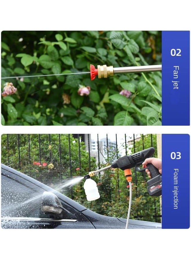 MUNTAQI High Pressure Car Washer Gun – Heavy Duty Power Washer Spray Nozzle with Adjustable Water Flow, Foam Cannon Attachment, Jet Water Gun for Car, Bike, Home, Garden & Outdoor Cleaning - Image 2