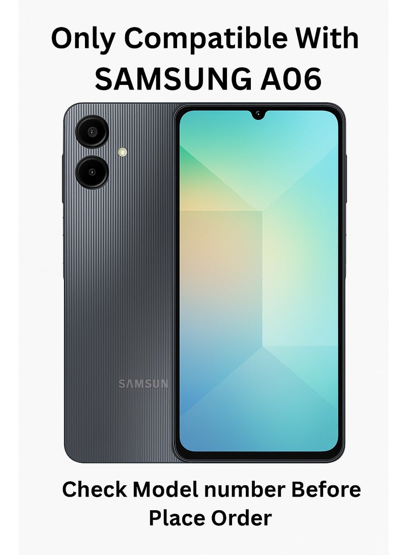 SARAOONT Compatible with Samsung Galaxy A06 Soft Silicone Case Cover with Camera Protection Slim Fit Shockproof Design - Image 2