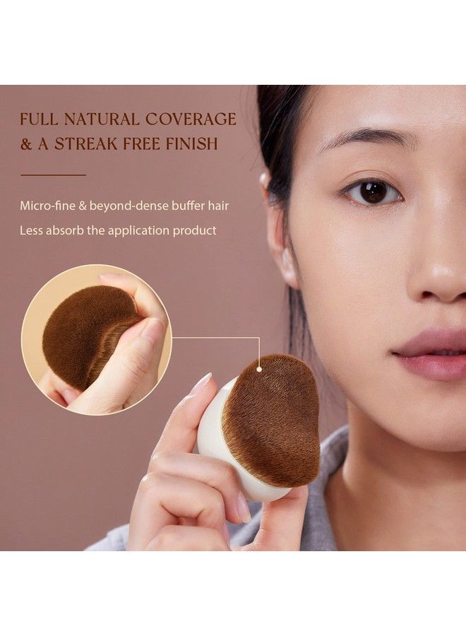 Jessup Makeup Brush Foundation Brush Flat Top Kabuki Brush For Face Blush Liquid Powder Foundation Brush For Blending Buffing Stippling With Gift Box Light Gray Sf002 - Image 4