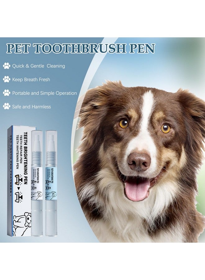 Omaky Omaky 4Pcs Pet Toothbrush Pen, 2025 New Upgrade Dog Teeth Cleaning Pen, Pet Teeth Repairing Kit, Cat/Dog Teeth Brightening Pen for Pet Dental Care Fresh Breath - Image 2