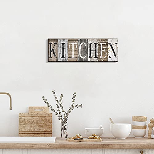 Pinetree Art Rustic Farmhouse Kitchen Wall Decor Canvas Prints Kitchen Signs Wall Decor (With Solid Wood Inner Frame) - Image 3