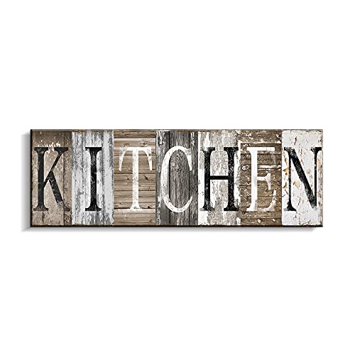 Pinetree Art Rustic Farmhouse Kitchen Wall Decor Canvas Prints Kitchen Signs Wall Decor (With Solid Wood Inner Frame) - Image 2