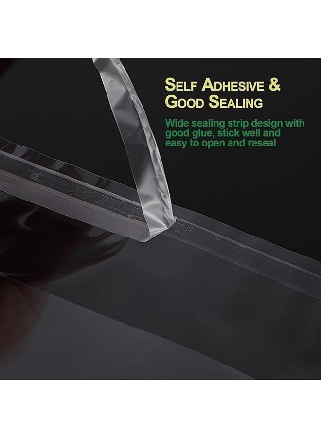 NObranded 100 pcs Clear 8" x 10"(19.8 * 25cm) Self Seal Cello Cellophane Bags Resealable Poly Bags 1.4 mils OPP Bag for Packaging Clothing, T Shirts, Party Decorative Gift - Image 3