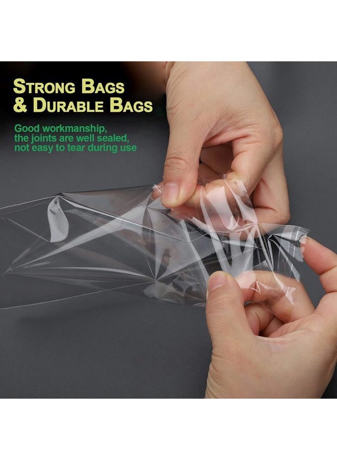 NObranded 100 pcs Clear 8" x 10"(19.8 * 25cm) Self Seal Cello Cellophane Bags Resealable Poly Bags 1.4 mils OPP Bag for Packaging Clothing, T Shirts, Party Decorative Gift - Image 4