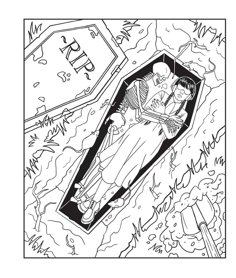 Wednesday: An Unofficial Coloring Book of the Morbid and Ghastly - Image 5