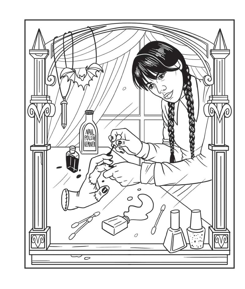 Wednesday: An Unofficial Coloring Book of the Morbid and Ghastly - Image 3