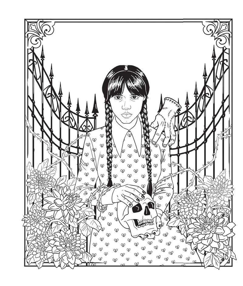 Wednesday: An Unofficial Coloring Book of the Morbid and Ghastly - Image 4