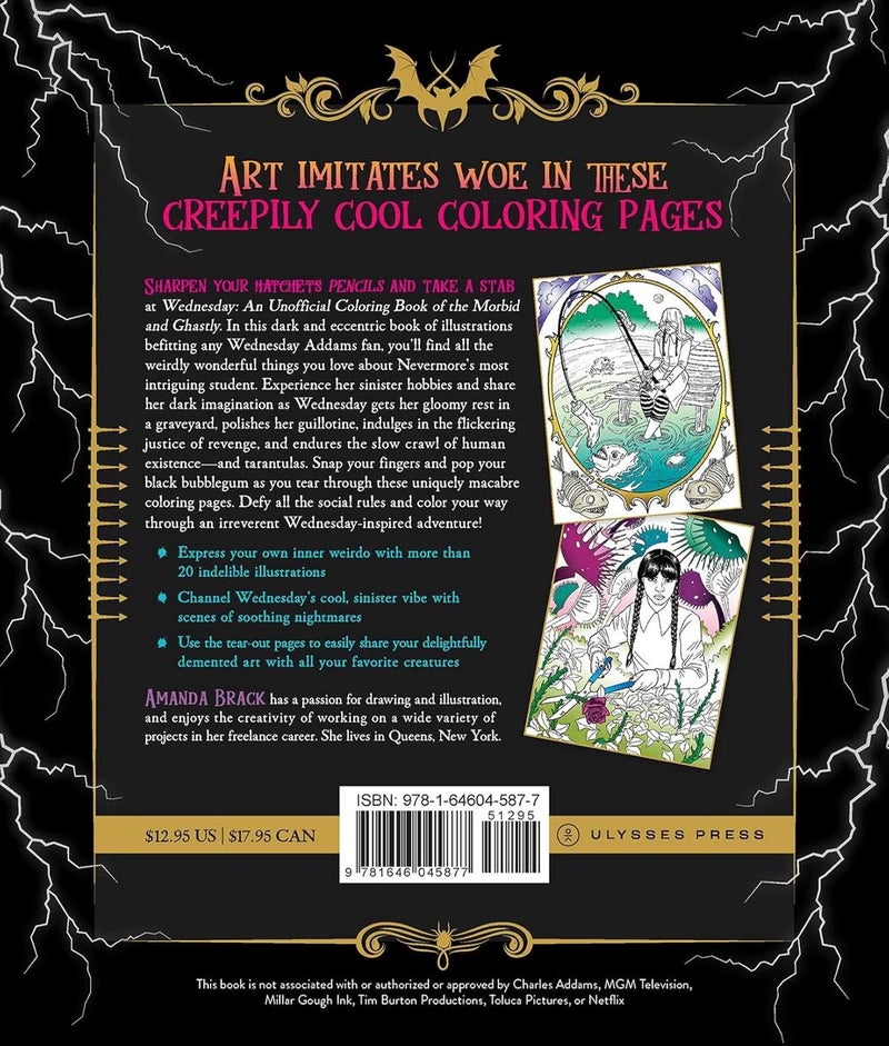 Wednesday: An Unofficial Coloring Book of the Morbid and Ghastly - Image 2