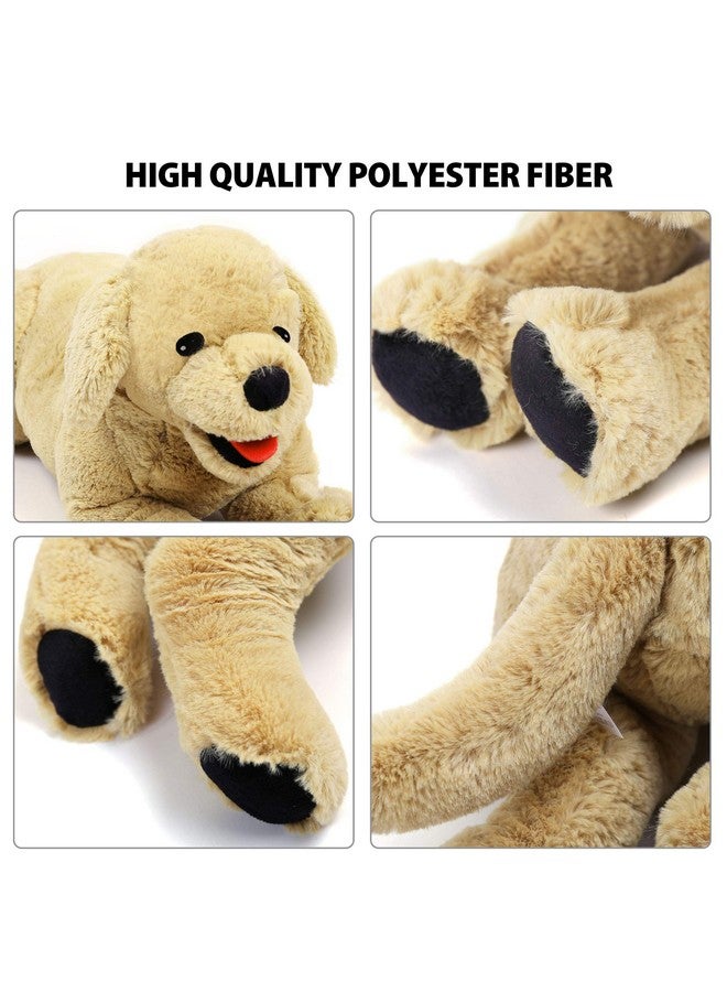 LotFancy Dog Stuffed Animals Plush, 21" Soft Cuddly Golden Retriever Plush Toys, Large Stuffed Dog, Puppy Dog Stuffed Animals, Birthday Gift for Kids Girls Pets - Image 2