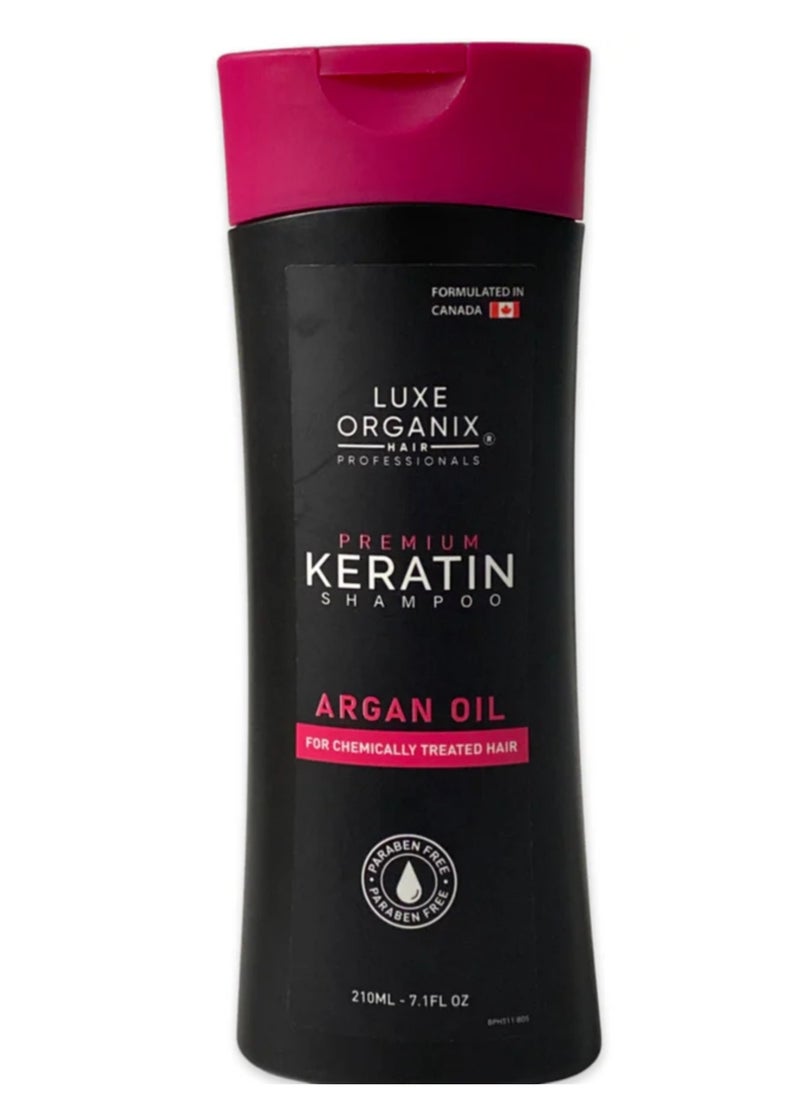 LUXE ORGANIX LUXE ORGANIX PREMIUM KERATIN ARGAN SHAMPOO 210ML  - Image 2