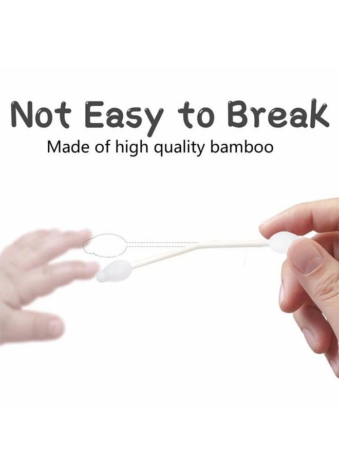 Baby Cotton Swabs with Big Tip for Newborns, Babies, Kids Made From 100% Cotton Swabs, 56 Sticks