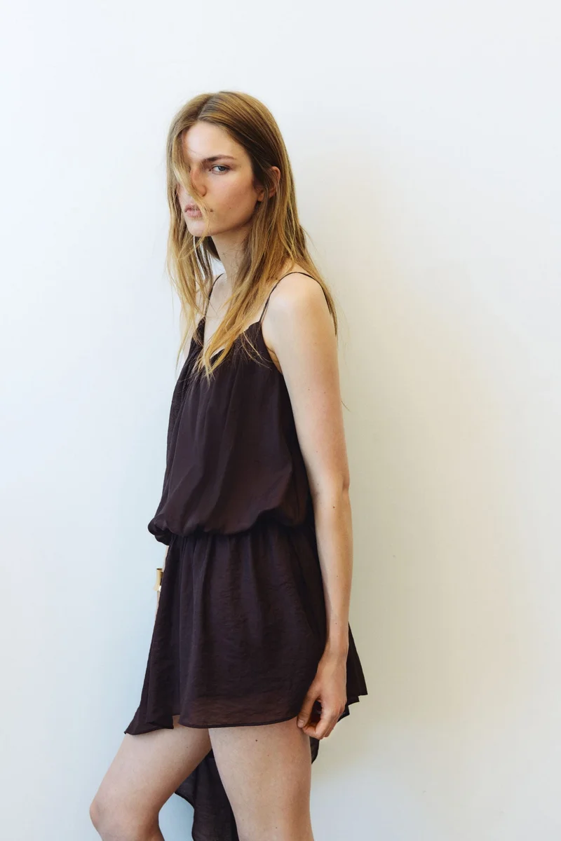 H&m Asymmetric strappy dress