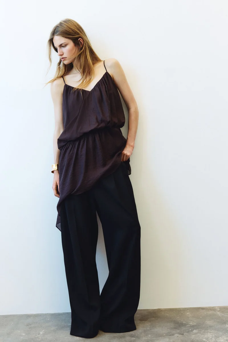 H&m Asymmetric strappy dress