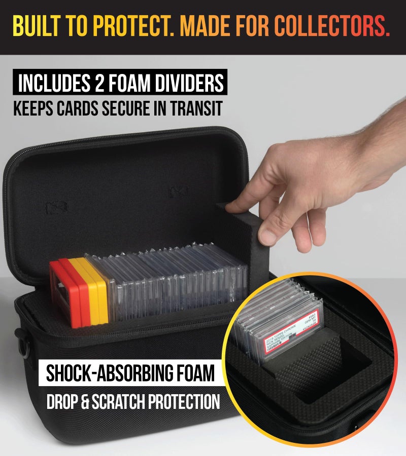 PANOPPLY Slab Armor Graded Card Storage Box for Sports and TCG Card Slab Case for Graded Cards Holder Graded Card Holder PSA Slab Storage Zipper Strap Graded Card Storage Box PSA Case BGS SGC CGC - Image 4