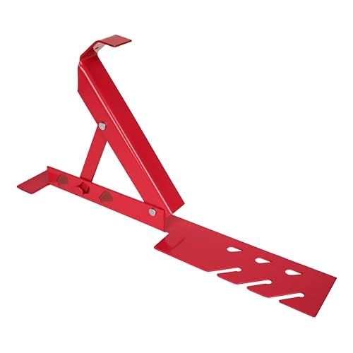 Guardian Fall Protection دعامة سقف قابلة للتعديل Guardian 2500 | لزوايا السقف 30 أو 45 أو 60 درجة | منصة قابلة للتعديل 10 بوصة | مطلية بالبودرة باللون الأحمر | متوافقة مع OSHA - Image 1
