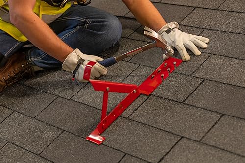Guardian Fall Protection دعامة سقف قابلة للتعديل Guardian 2500 | لزوايا السقف 30 أو 45 أو 60 درجة | منصة قابلة للتعديل 10 بوصة | مطلية بالبودرة باللون الأحمر | متوافقة مع OSHA - Image 2
