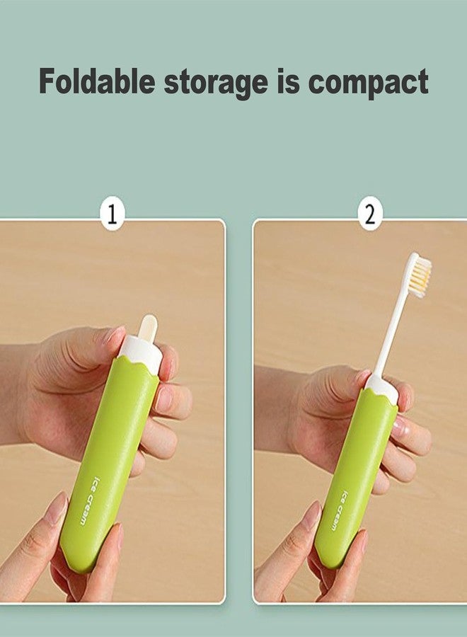 Scribify Portable Travel Toothbrush with Case – Compact Toothbrush Holder for Adults & Kids, Hygienic Cover, Lightweight for Camping & Travel (GREEN) - Image 4