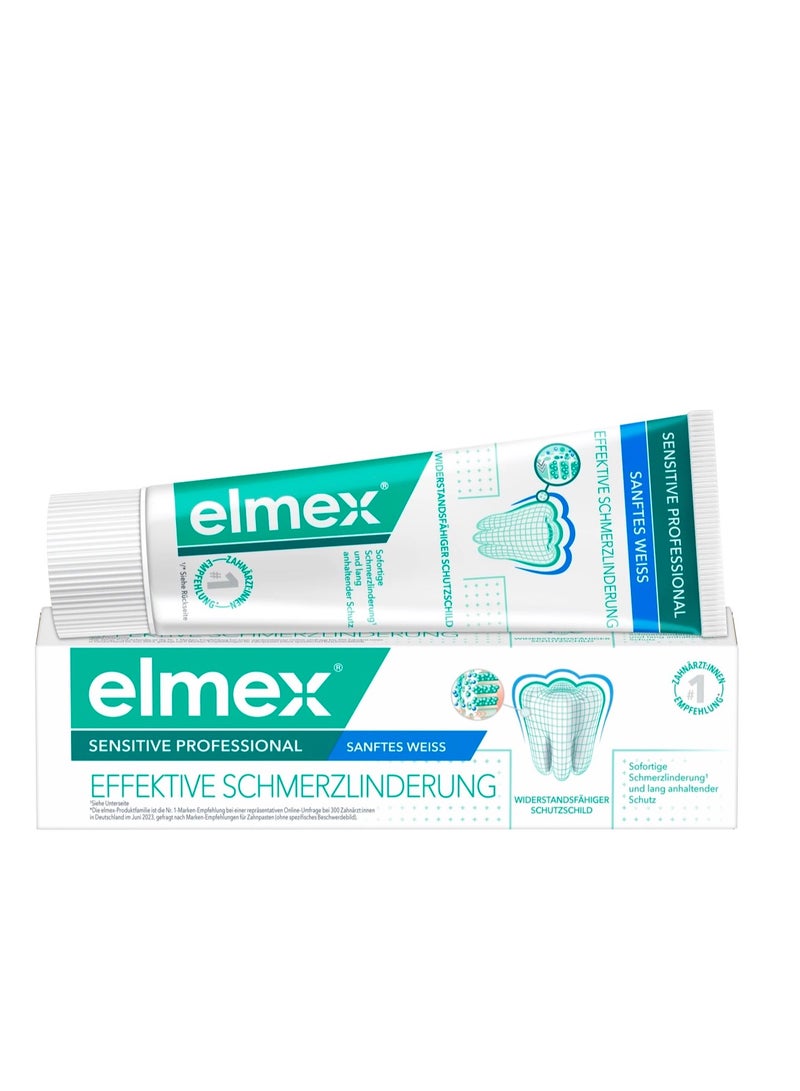 Elmex Toothpaste Sensitive Professional Gentle White, 75 ml