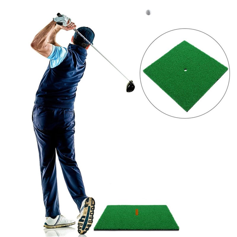 Golf Hitting Mat Nylon Grass 30x30cm Training Equipment Indoor Outdoor Practice Aid For Swing Chipping Driving - Image 5