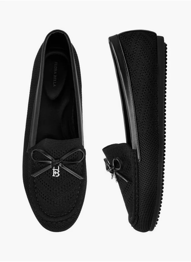 فلورا بيلا من شو إكسبرس Women's Bow Accent Slip-On Loafers