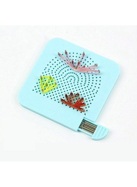 YURROAD Quilling Tool Quil Board with Pins Storage Box Grid Guide Quilling Board for Making Paper Strips