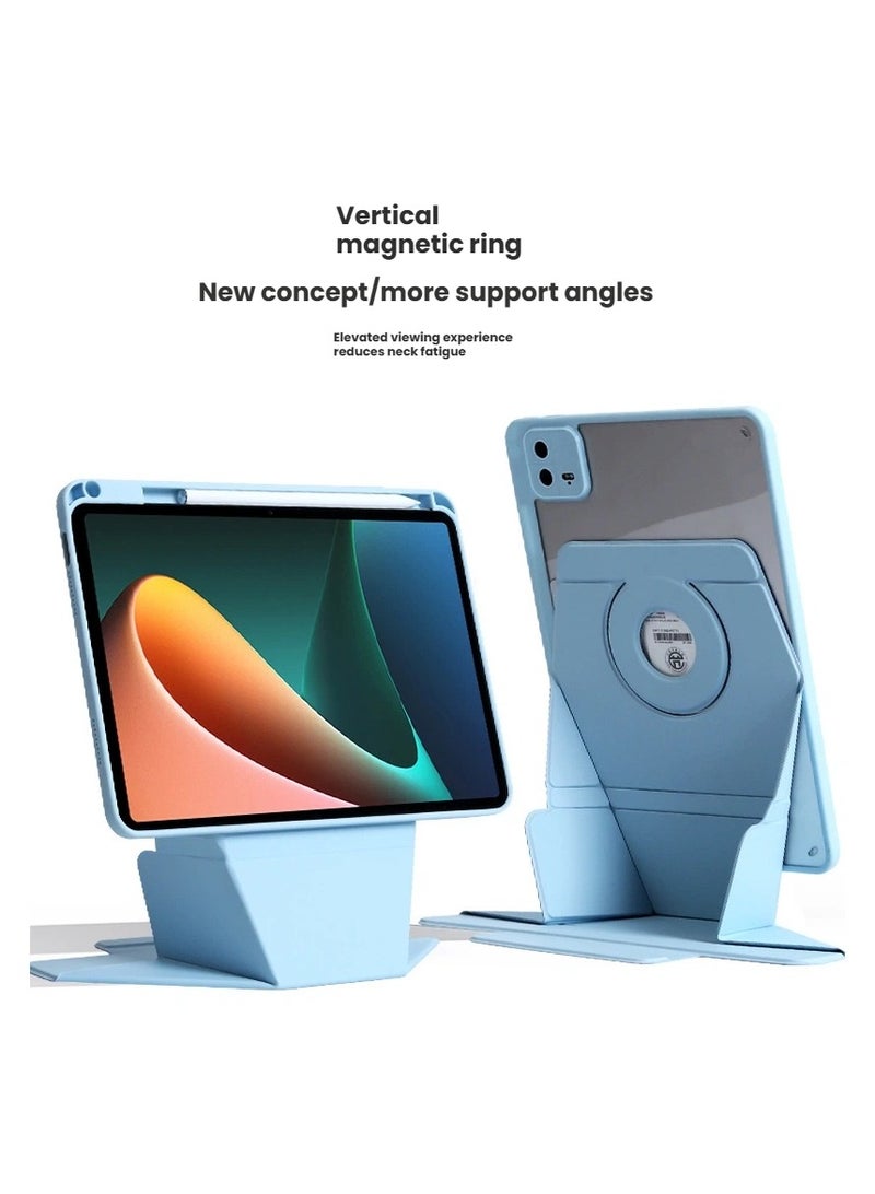 عام غطاء حلقة مغناطيسية عمودي لـ Xiaomi Pad 8/8 Pro 11.2 بوصة - حامل دوار منفصل، حماية شاملة من السقوط - Image 2