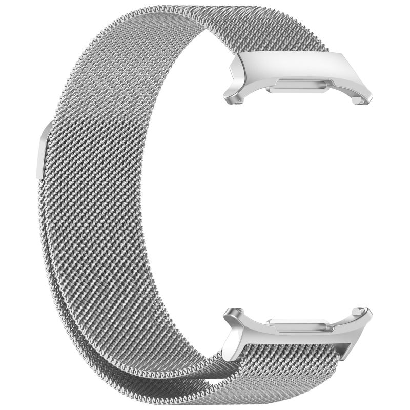 erorex For Samsung Galaxy Watch Ultra 47Mm Milan Magnetic Metal Steel Watch Band(Silver) - Image 3