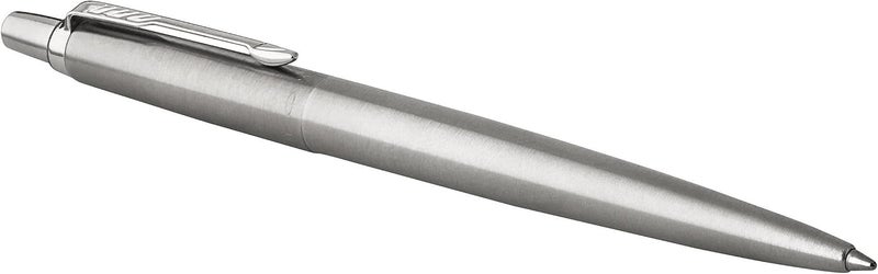 Parker Jotter Ballpoint Pen - Stainless Steel with Chrome Trim, Medium Point Blue Ink, Gift Box - Image 4