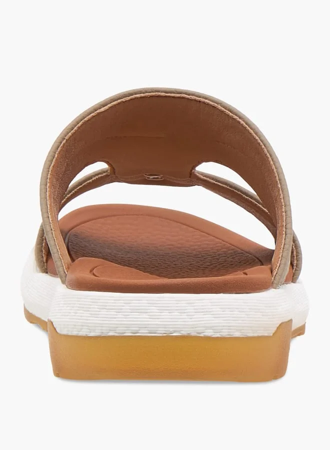 Le Confort Boys Textured Arabic Sandals with Metal Accent