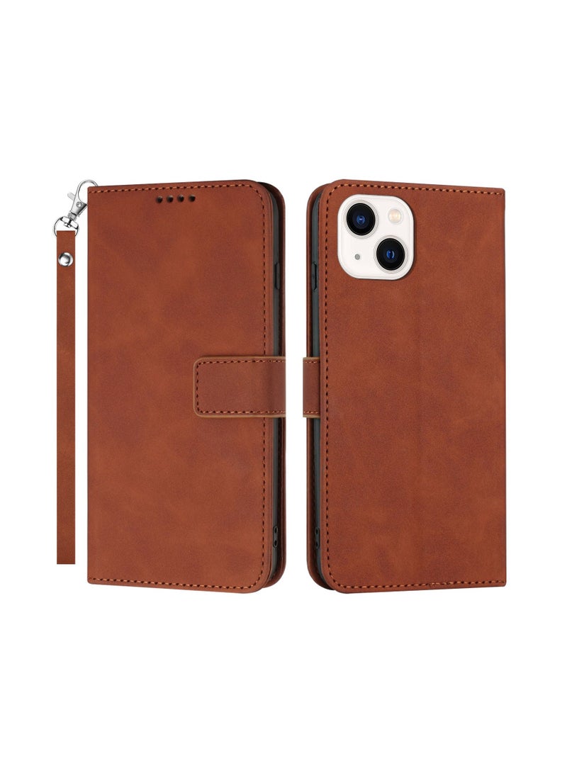 Suteni Flip Cover Leather Protective Hidden Card Slots Phone Case for iPhone - Image 1