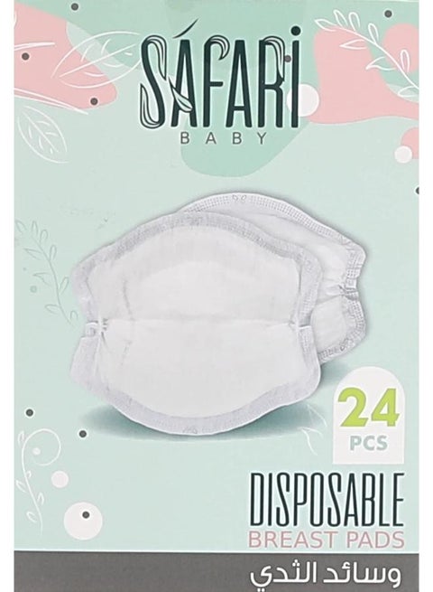 Mother Disposable Soft High Quality Cotton Breast Pads 24pcs White