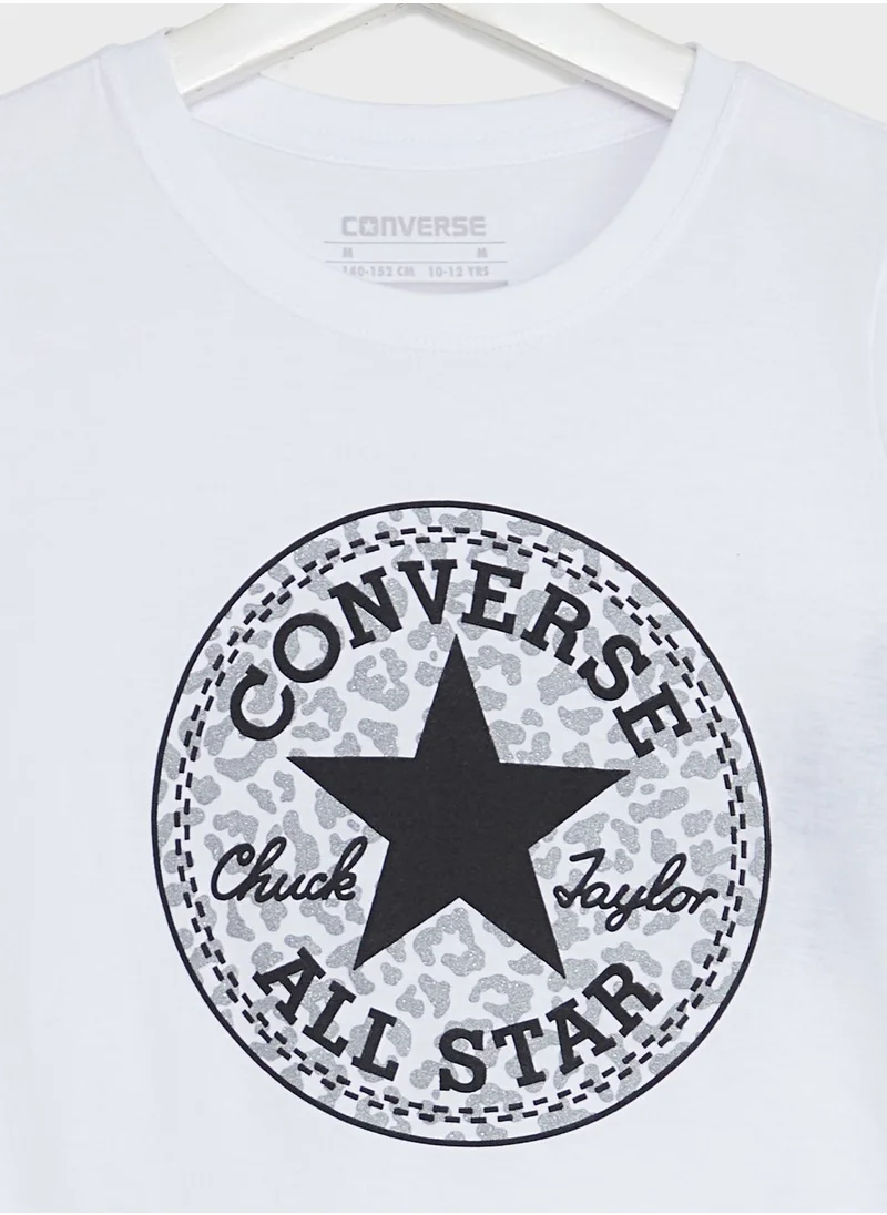 CONVERSE Youth Shine Printed Chuck T-Shirt