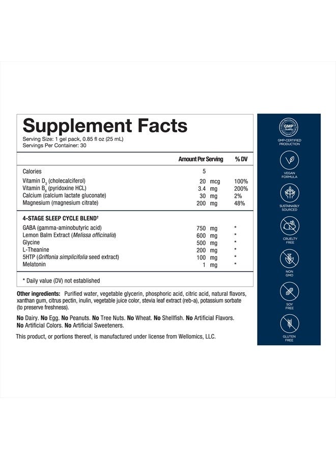 Healthycell REM Sleep, Adult Sleep Aid, Extra Strength Sleep Supplement to Fall Asleep, Stay Asleep, Sleep Deep, Achieve REM, Wake Refreshed with Melatonin, Lemon Balm, GABA, MICROGEL (30 Gel Packs) - Image 2