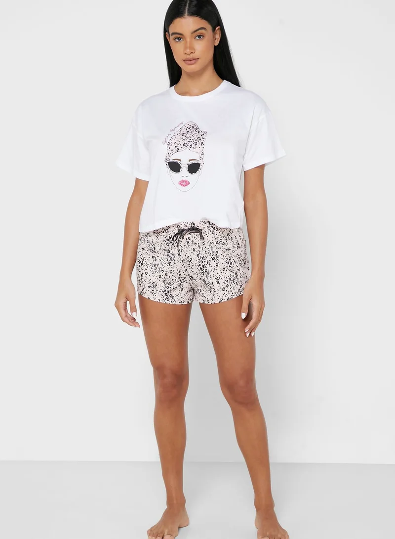 NEW LOOK Wrap Top & Short Set