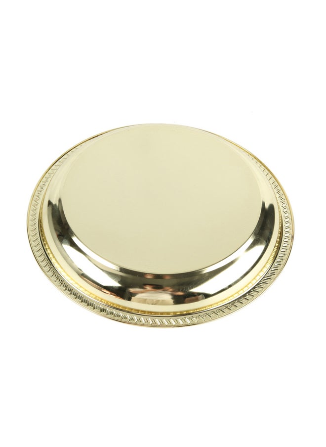 AL SANIDI Stainless Steel bowel, Trips plates, Gold, Size 30 Cm  - Image 4