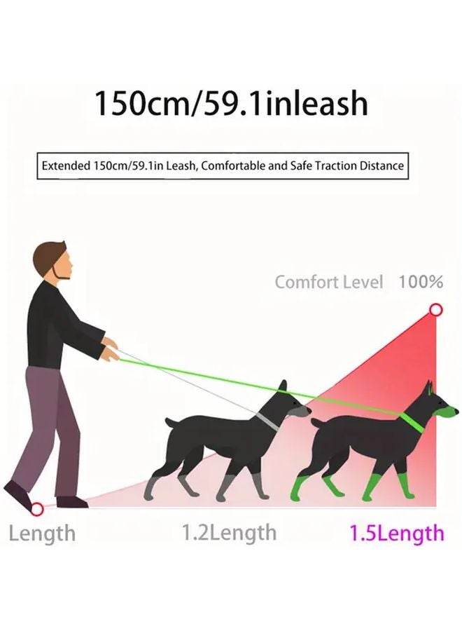 Gray Plaid No Pull Dog Harness And Leash Set For Small Medium Dogs - Image 5