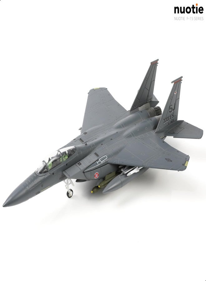 NUOTIE Classic American Eagle F-15E Twin-Engine Fighter Pre-Build Model Kits 1:100 Aircraft Alloy Diecast Airplane Military Display Model Aircraft for Collection or Gift - Image 5