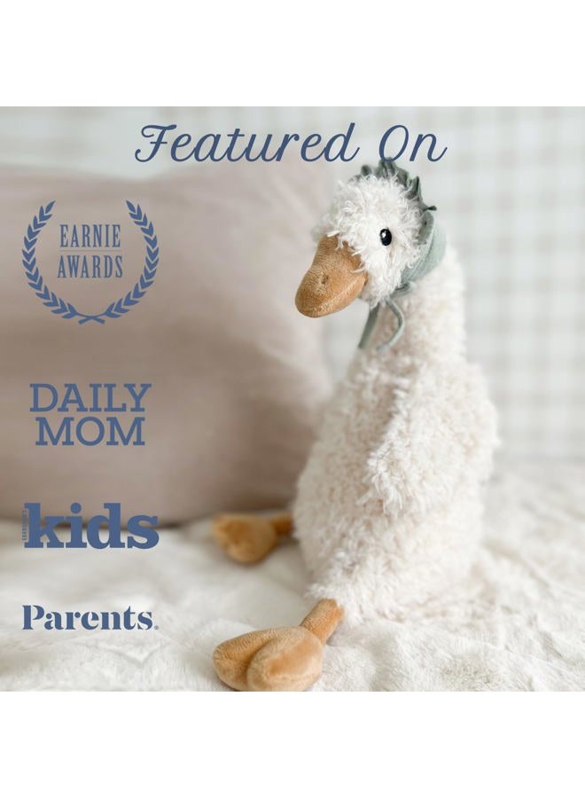 Mon Ami Greta Goose Stuffed Animal – 15” Plush Toy for Kids, Cute & Adorable, Embroidered Eyes & Beads, Soft & Cuddly, Nursery Décor, Premium Quality Plush, Huggable Toy - Image 5