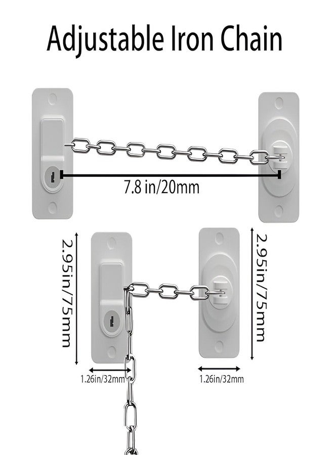ABTER Safety Door Locks with Keys for Cupboards, Cabinets, Fridges & Freezers - Childproof Your Home with Adhesive Locks - Secure Locking System for Child Safety (Child Safety Lock with Keys-WT) - Image 3