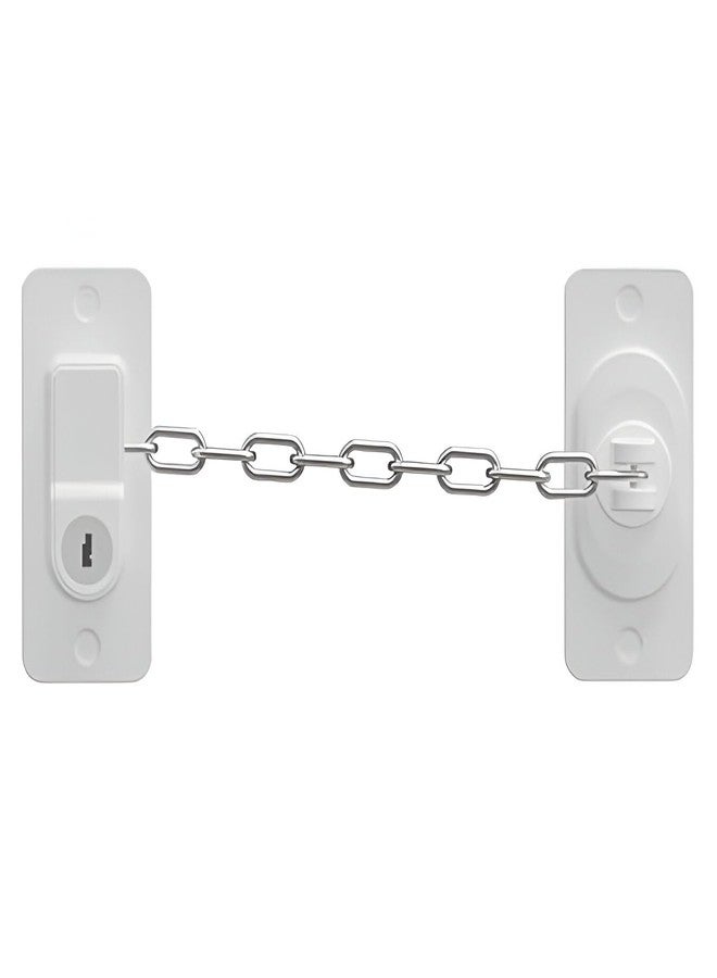 ABTER Safety Door Locks with Keys for Cupboards, Cabinets, Fridges & Freezers - Childproof Your Home with Adhesive Locks - Secure Locking System for Child Safety (Child Safety Lock with Keys-WT) - Image 1