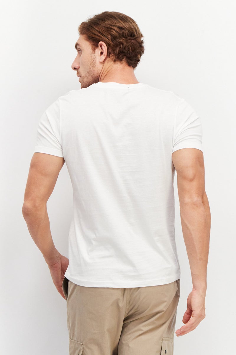 Tailored Recreation Men Crew Neck Short Sleeve Graphic Print T-Shirt, White - Image 2