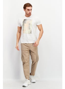 Tailored Recreation Men Crew Neck Short Sleeve Graphic Print T-Shirt, White  - Image 3