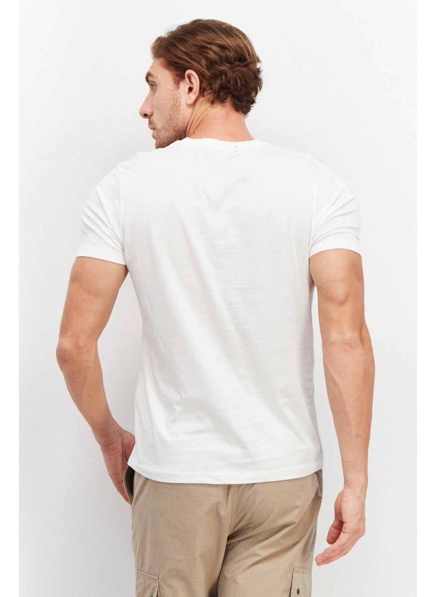 Tailored Recreation Men Crew Neck Short Sleeve Graphic Print T-Shirt, White  - Image 2