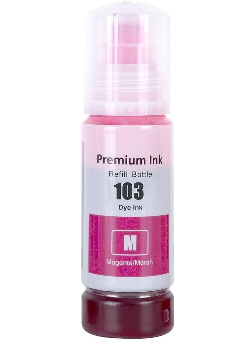 Printer ink 103 for EPSON for EcoTank ink Combo Set Full-Pack of 4 (Black Cyan Magenta Yellow) for L1110‎ L3110 L3111 L3150 L3151‎ L3156 L3160 L5190‎ - Image 5