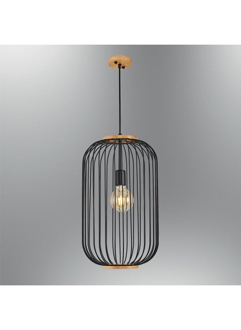 Özcan Lighting Matte Black Large Pendant Chandelier 3225-3