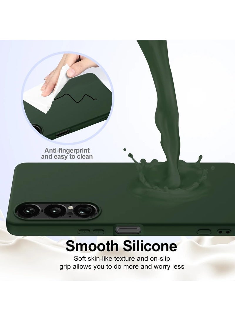 عام غطاء متوافق مع Sony Xperia 1 VII (الجيل السابع) 2025 - 【متوافق مع Mag-Safe】، من سيليكون سائل رفيع جدًا، بحماية كاملة للكاميرا، غطاء بسيط بلون موحد - Image 4