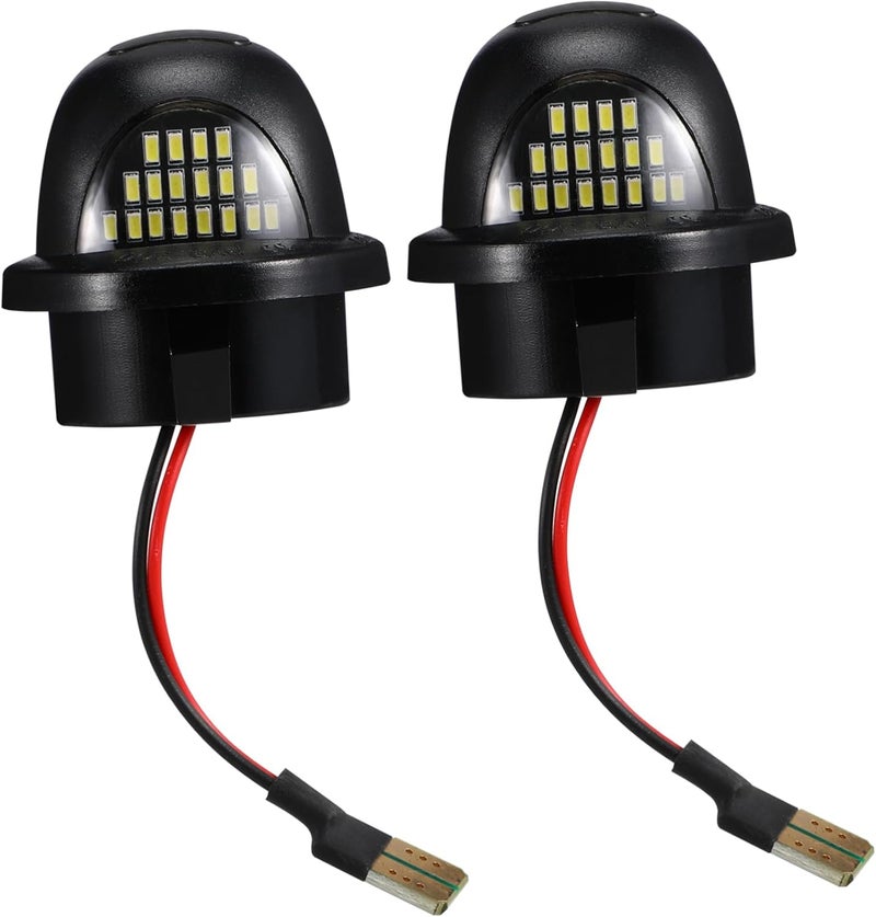 قطعتان من أضواء لوحة الترخيص LED للمصابيح الحمراء مجموعة أضواء لوحة الترخيص سهلة التركيب - Image 1