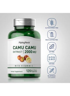 Piping Rock Camu Camu Capsules 2000Mg  120 Pills  Fruit Extract  Nongmo Gluten Free Supplement  - Image 3