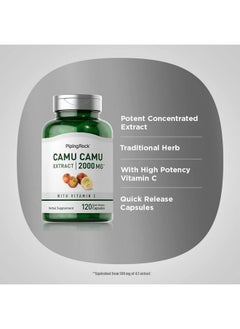 Piping Rock Camu Camu Capsules 2000Mg  120 Pills  Fruit Extract  Nongmo Gluten Free Supplement  - Image 4