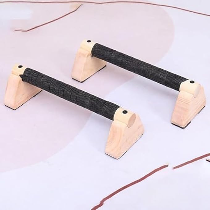 rayihni Parallettes Bars, 2 Pcs, Wooden Calisthenics Equipment, For Handstand Training, Push Up Bars And Calisthenics Bar, Handstand Blocks And Pushup Handles - Image 4